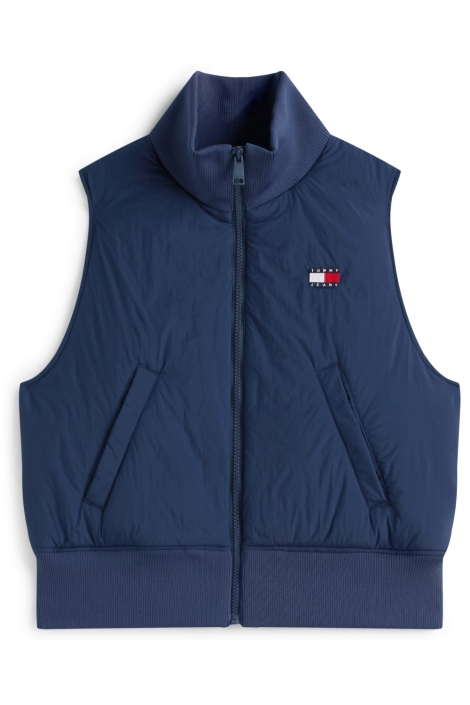 Tommy Jeans blauwe dames jas | Vooraanzicht