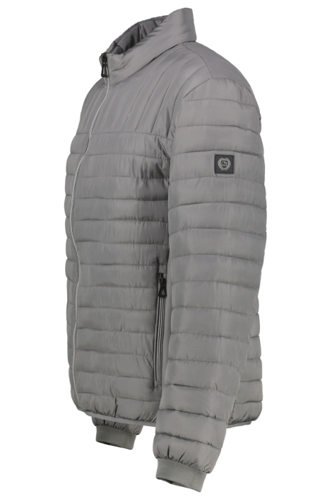 Lerros grijze heren jas | Zijaanzicht