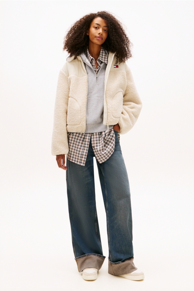 Tommy Jeans witte dames jas | Model