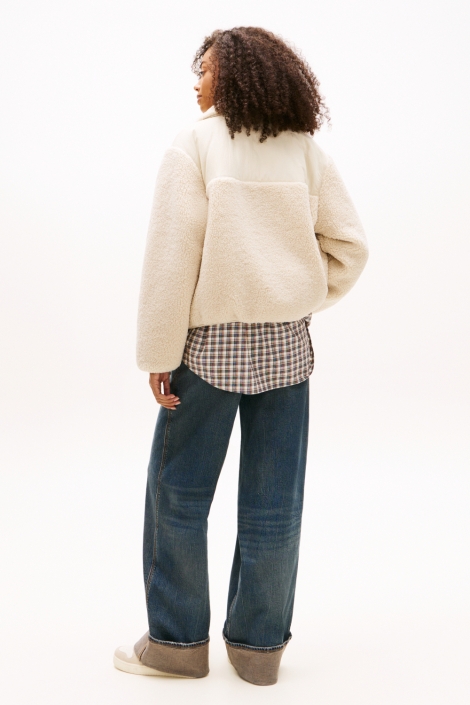 Tommy Jeans witte dames jas | Model