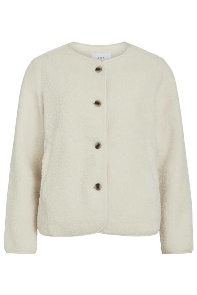 Vila beige dames vest | Vooraanzicht