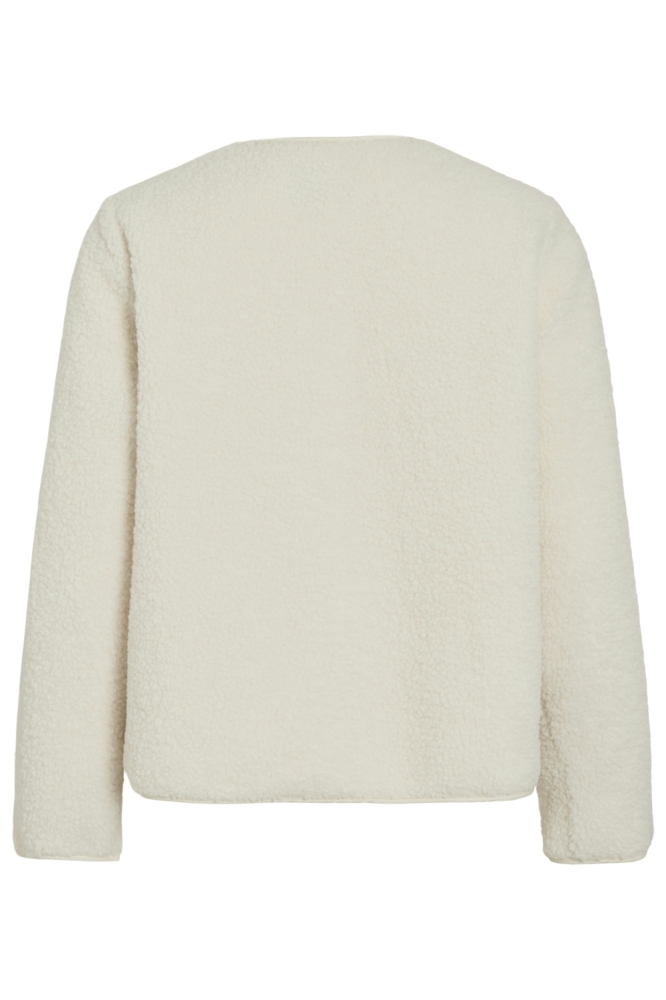 Vila beige dames vest | Achteraanzicht