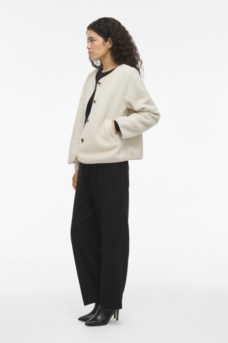 Vila beige dames vest | Model