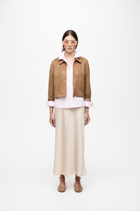 Vila camel dames jas | Model