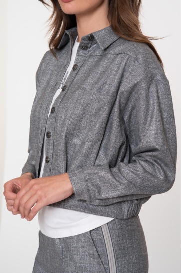 Geisha KORT JASJE IN GEMELEERDE LOOK 55886 20 Grey/Lurex