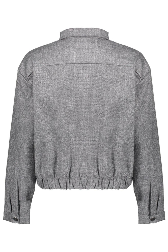 Geisha grijze dames jas | Achteraanzicht