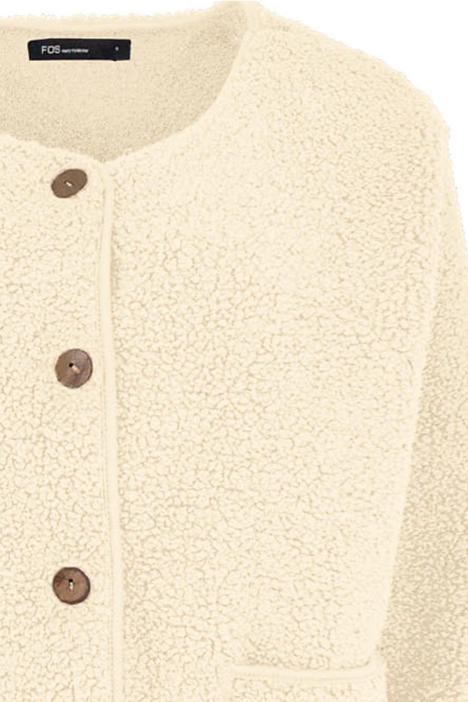 FOS Amsterdam beige dames vest | Close up