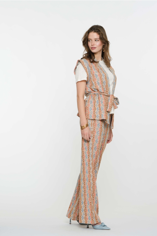 Geisha zand dames gilet | Model