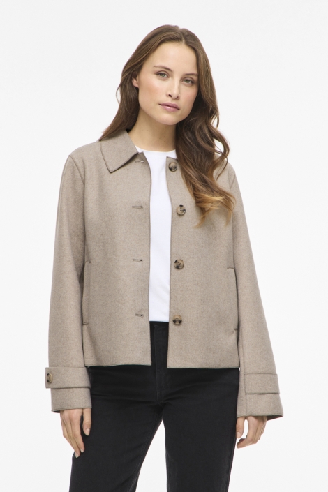 Vila beige dames jas | 