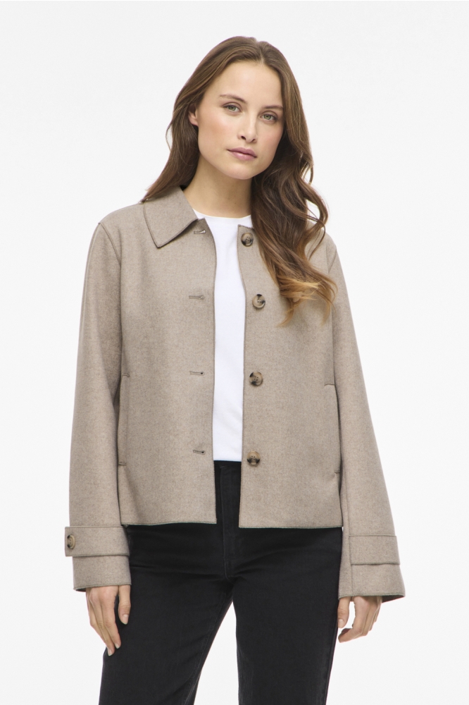 Vila beige dames jas | 