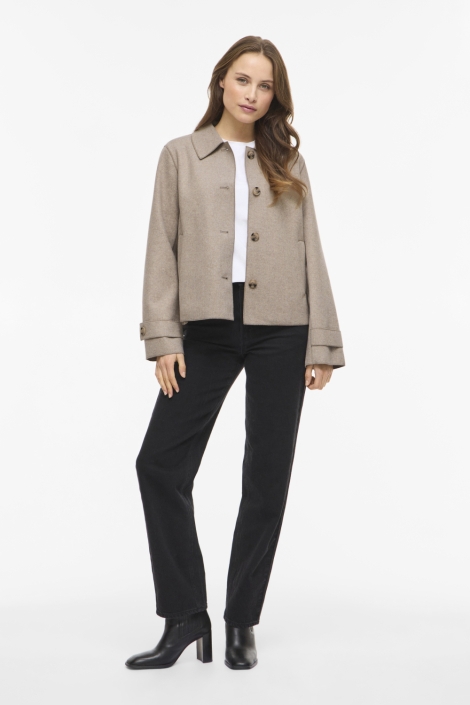 Vila beige dames jas | 