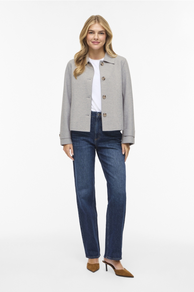 Vila grijze dames jas | Model