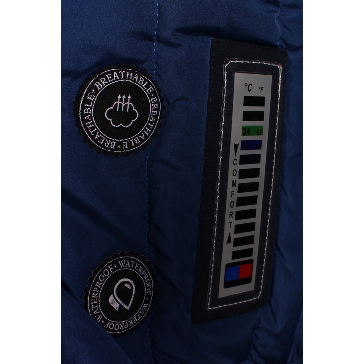 waterafstotende korte tech winterjas 53147 gabbiano jas navy waterafstotende korte tech winterjas 53147 gabbiano jas navy