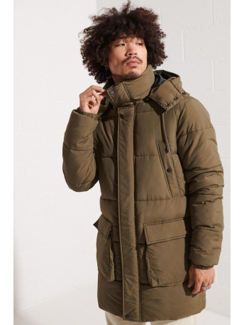 Superdry Jas EXPEDITION PADDED PARKA M5011204A DARK MOSS GUL