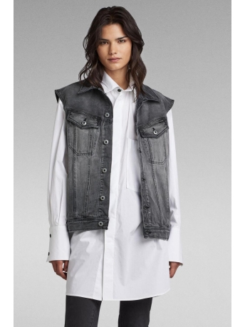 G-Star RAW Vest OVERSIZED DENIM VEST  WMN EV D22581 D291 C778 31 Faded Blade