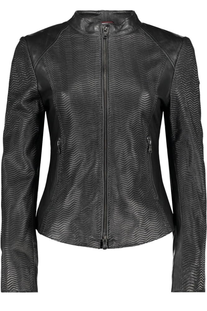 LEATHER JACKET 57477 Black