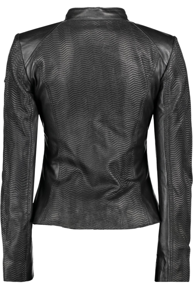 LEATHER JACKET 57477 Black