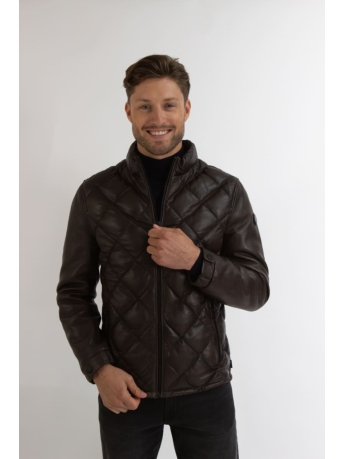 Donders Jas LEATHER JACKET 52332 Coffee Brown