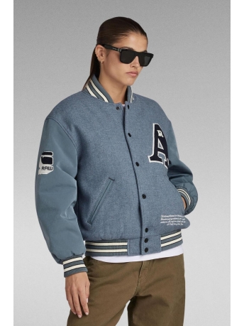 G-Star RAW Jas WOOL VARSITY OVERSIZED BOMBER WMN D23522 D445 Axis