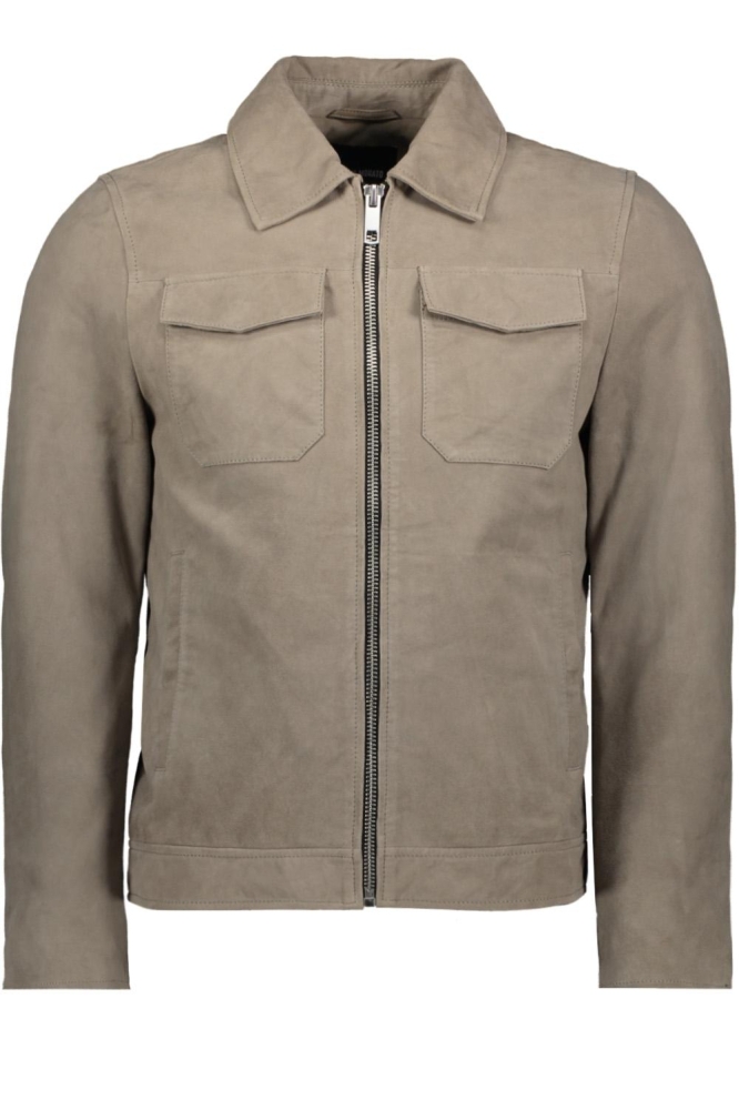 LEATHER COAT MMLC00068 FA200029 9063 GRIT
