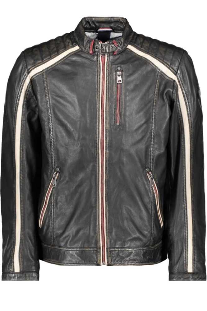 LEATHER JACKET 52354 Black