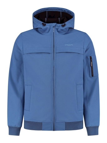Ballin Jas SOFTSHELL JACKET WITH EMBROIDERY LOGO 23019401 36 MID BLUE