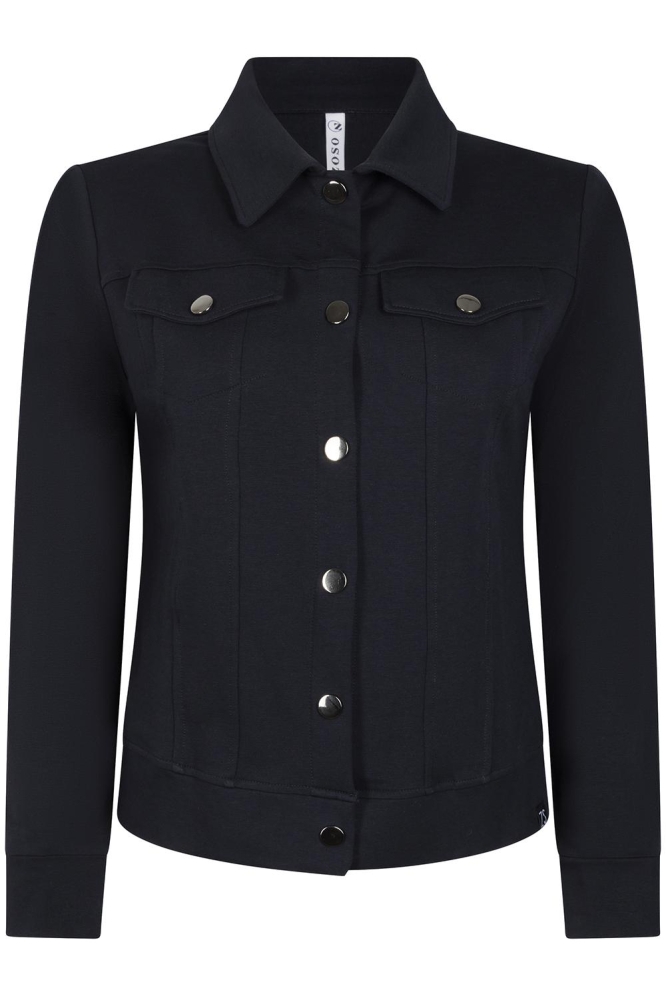 JESSY SPORTY SHORT JACKET 231 0008 NAVY