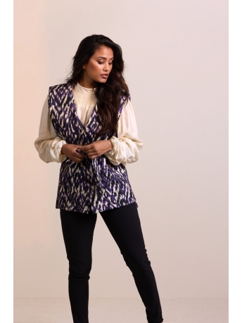 AndCo Woman Vest SAHARA RANDOM IKAT JA116 36105 PU-Purple (Multi)