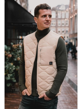 Kultivate Jas JK DONOVAN VEST 2301032600 268 SAFARI