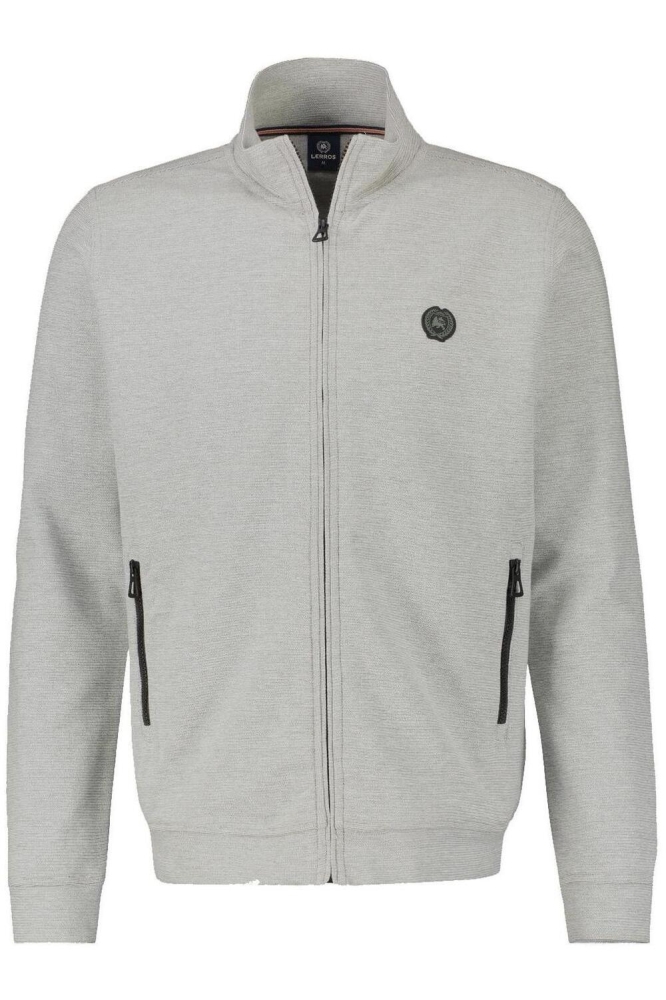 GESTRUCTUREERD SWEATJACK 2384503 127 FOG WHITE