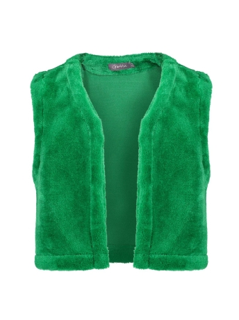 Geisha Girls Vest TEDDY GILET 35603K 21 530 evergreen