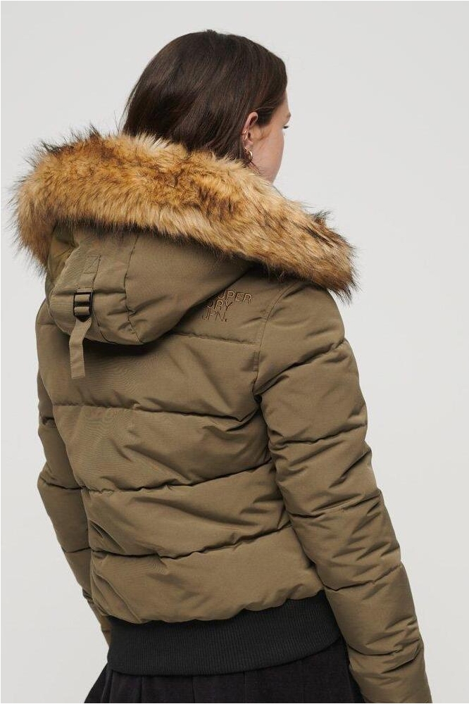 EVERST HOODED PUFFER BOMBER W5011576A VD2 MILITARY OLIVE