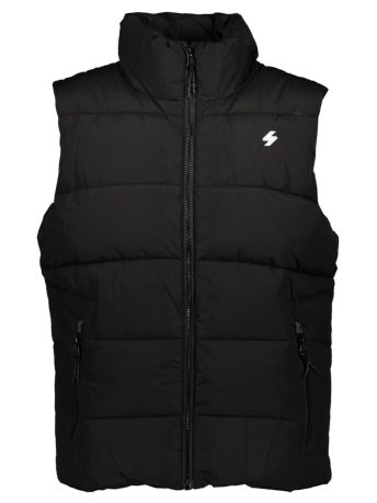 Superdry Jas SPORTS PUFFER GILET M5011808A 02A BLACK