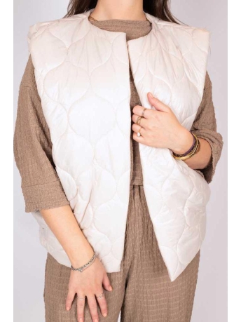 Typical Jill Vest JIP SATIN 10686 OFFWHITE