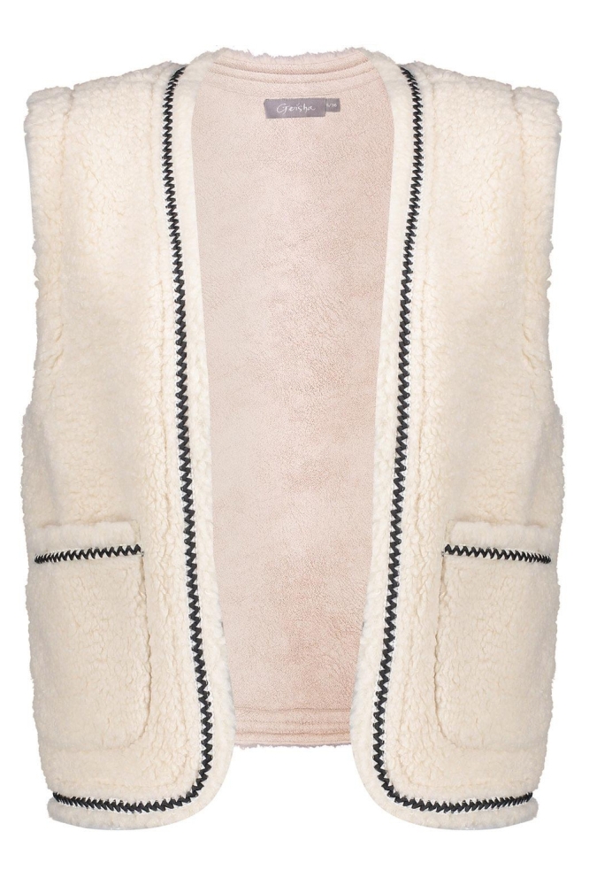 KORT TEDDY GILET 35542 19 OFF WHITE