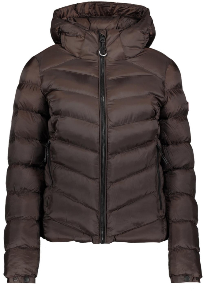HOODED FUJI PADDED JACKET W5011593A DARK OAK BROWN
