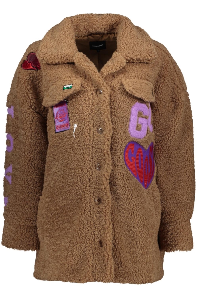 KATE BADGE JACKET SAND