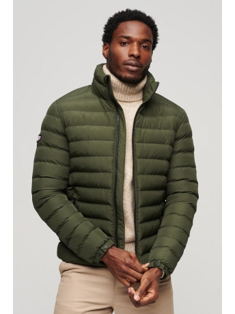 Superdry Jas FUJI PRINT PADDED JACKET M5011757A DARK MOSS GREEN