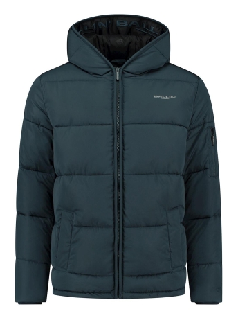 Ballin Jas COAT WITH TAPE AND CHESTPRINT 23039402 43 DARK BLUE