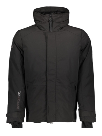 Superdry Jas CITY PADDED HOODED JACKET M5011817A 02A BLACK