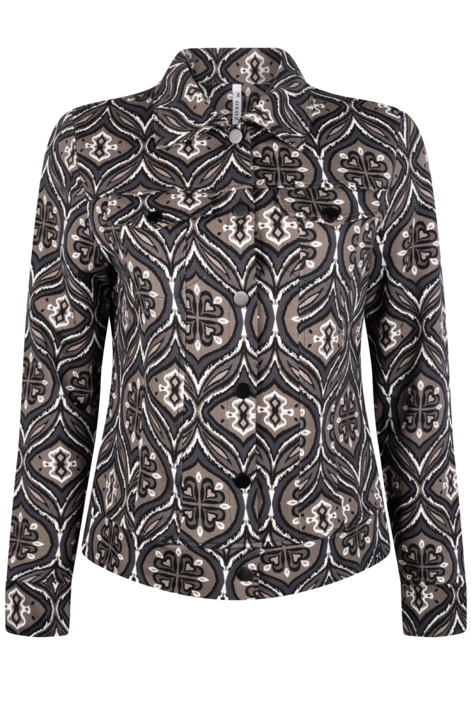 NOA PRINTED SPORTY JACKET 234 0009/0107 TAUPE CARBON