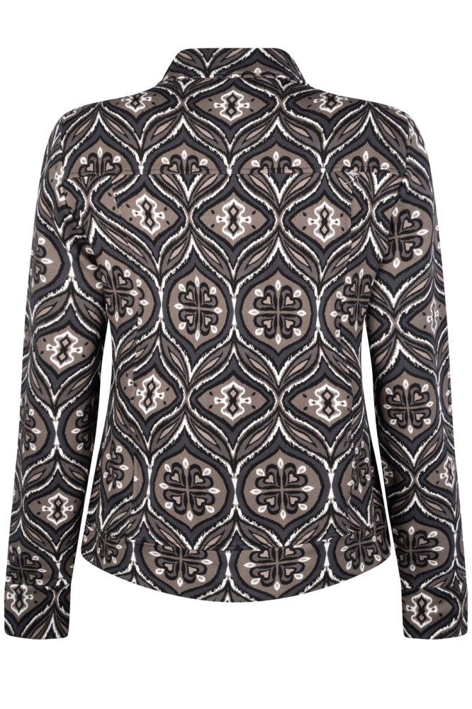 NOA PRINTED SPORTY JACKET 234 0009/0107 TAUPE CARBON