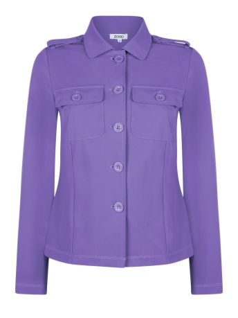 Zoso Blazer GAME TRAVEL JACKET 234 0044 PURPLE