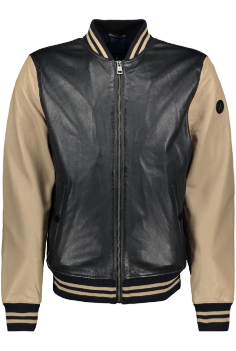 Donders bravery leather bomber jacket
