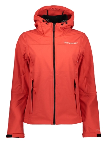 Superdry Jas HOODED SOFTSHELL JACKET W5011713A SUNSET RED