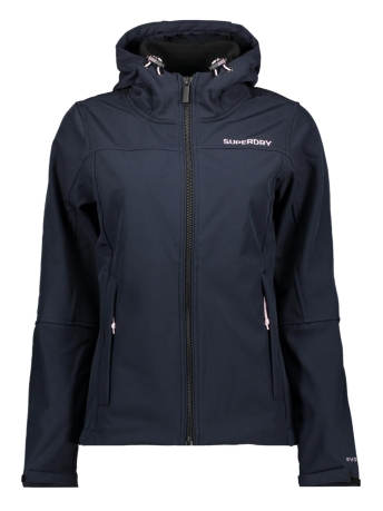 Superdry Jas HOODED SOFTSHELL JACKET W5011713A ECLIPSE NAVY