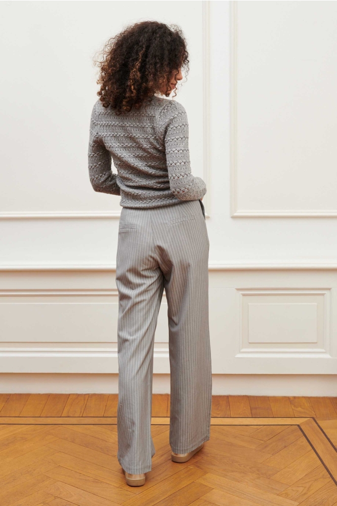 Lofty Manner grijze dames trui | Model