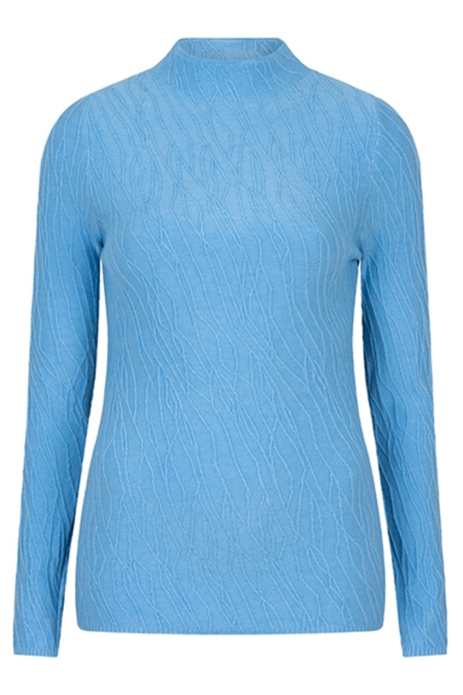 Lofty Manner blauwe dames trui | Vooraanzicht