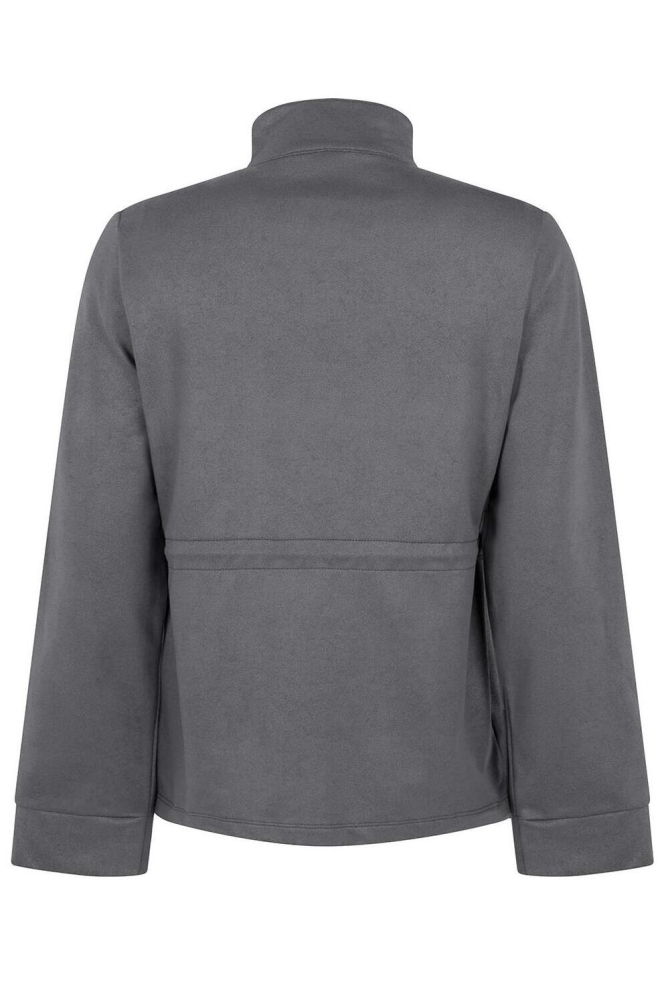 Zoso grijze dames vest | Achteraanzicht