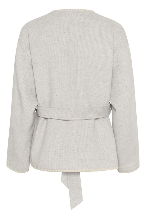 Kaffe grijze dames vest | Achteraanzicht
